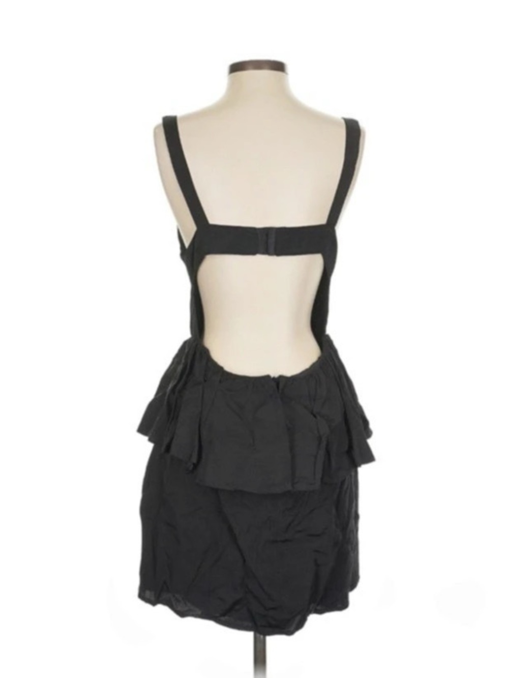 Sexy Black Peplum Mini Dress Size Small Medium, Keepsake, Like New - Picture 4 of 11